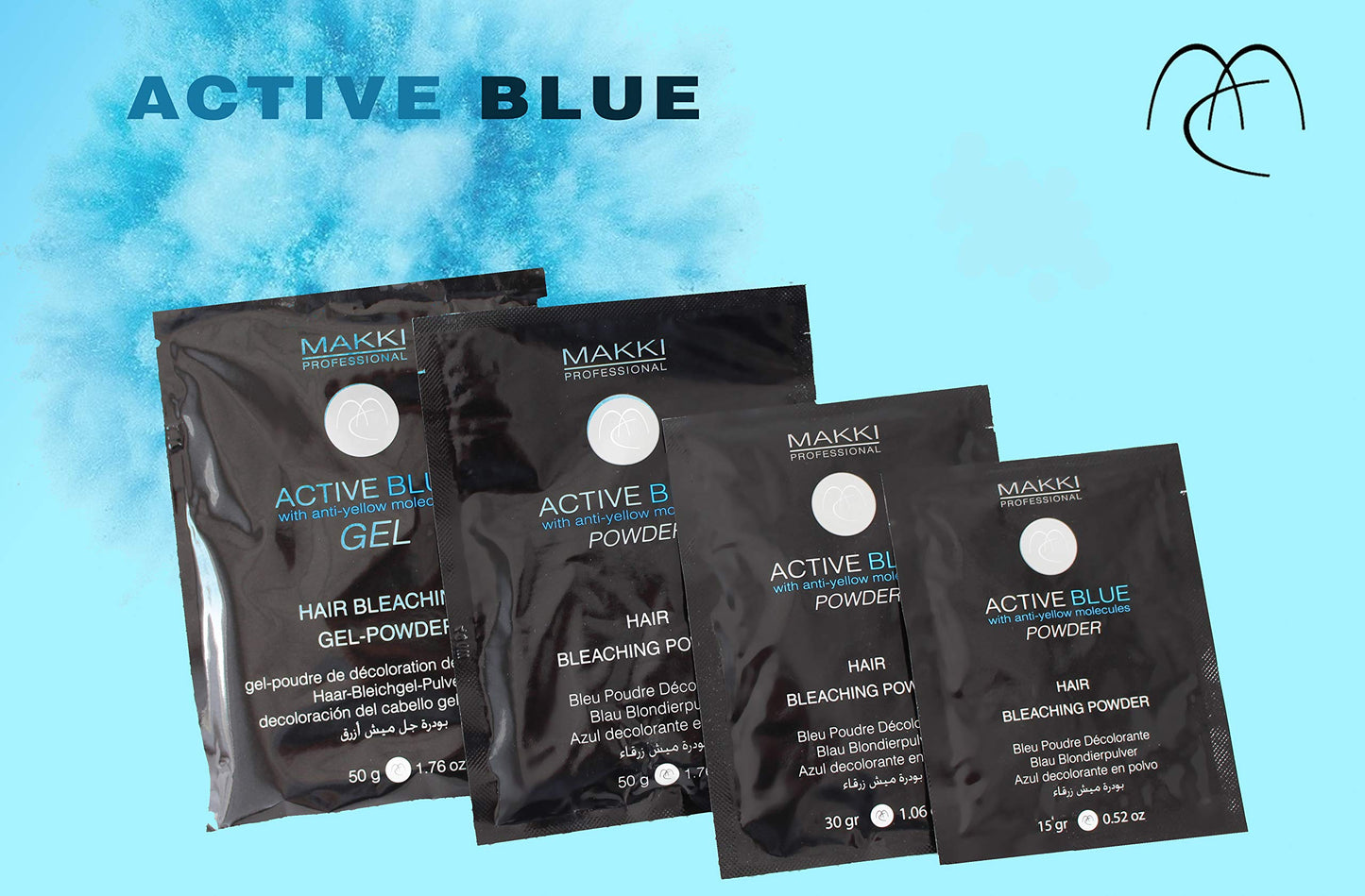 Dust Free Active Blue Hair Bleach Bleaching GEL-Powder with ANTI YELLOW molecules 50g