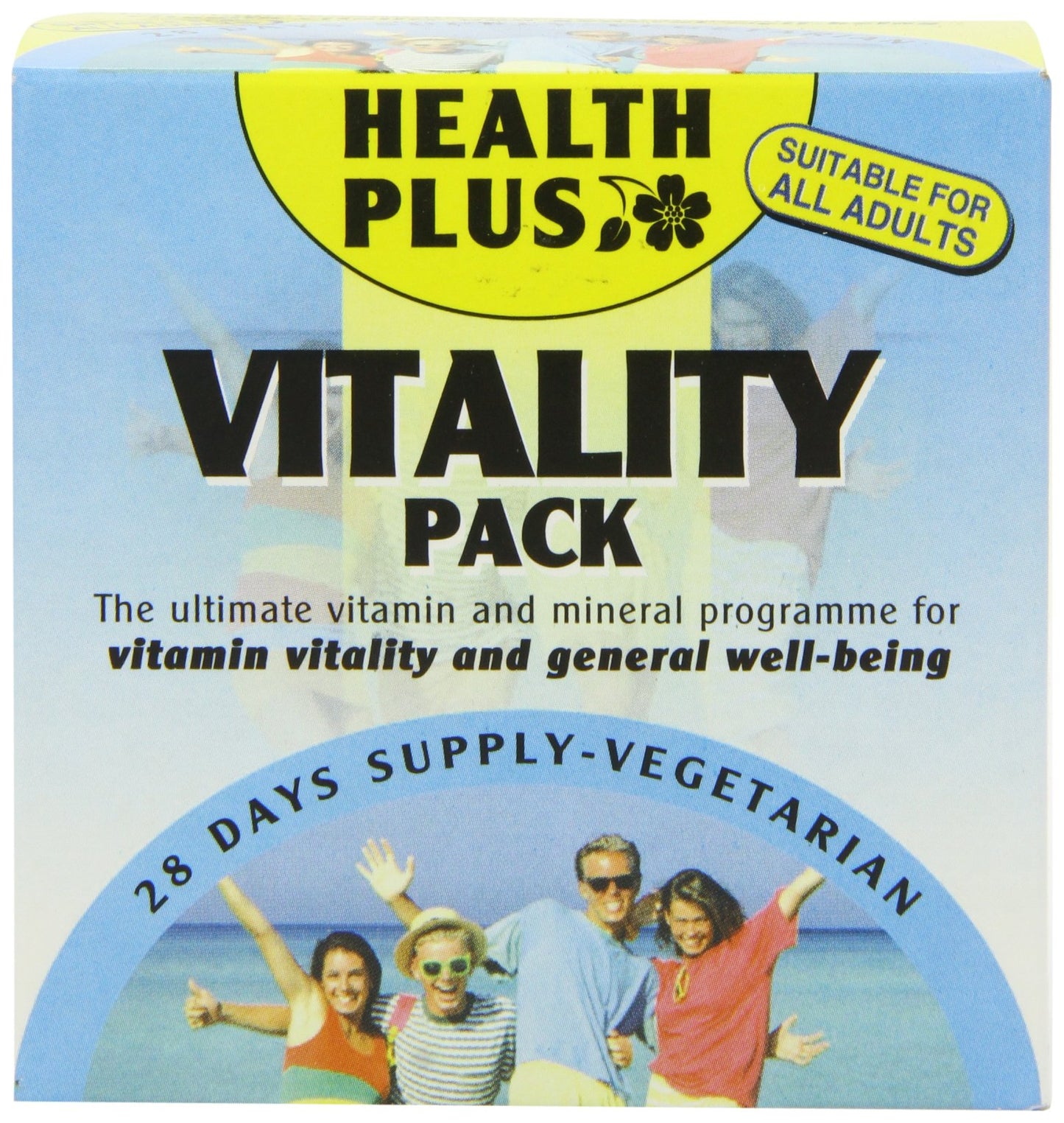 Health Plus Vitality Pack General Well-being and Vitality Multivitamin And Mineral Daily Supplement - 28 Day Supply