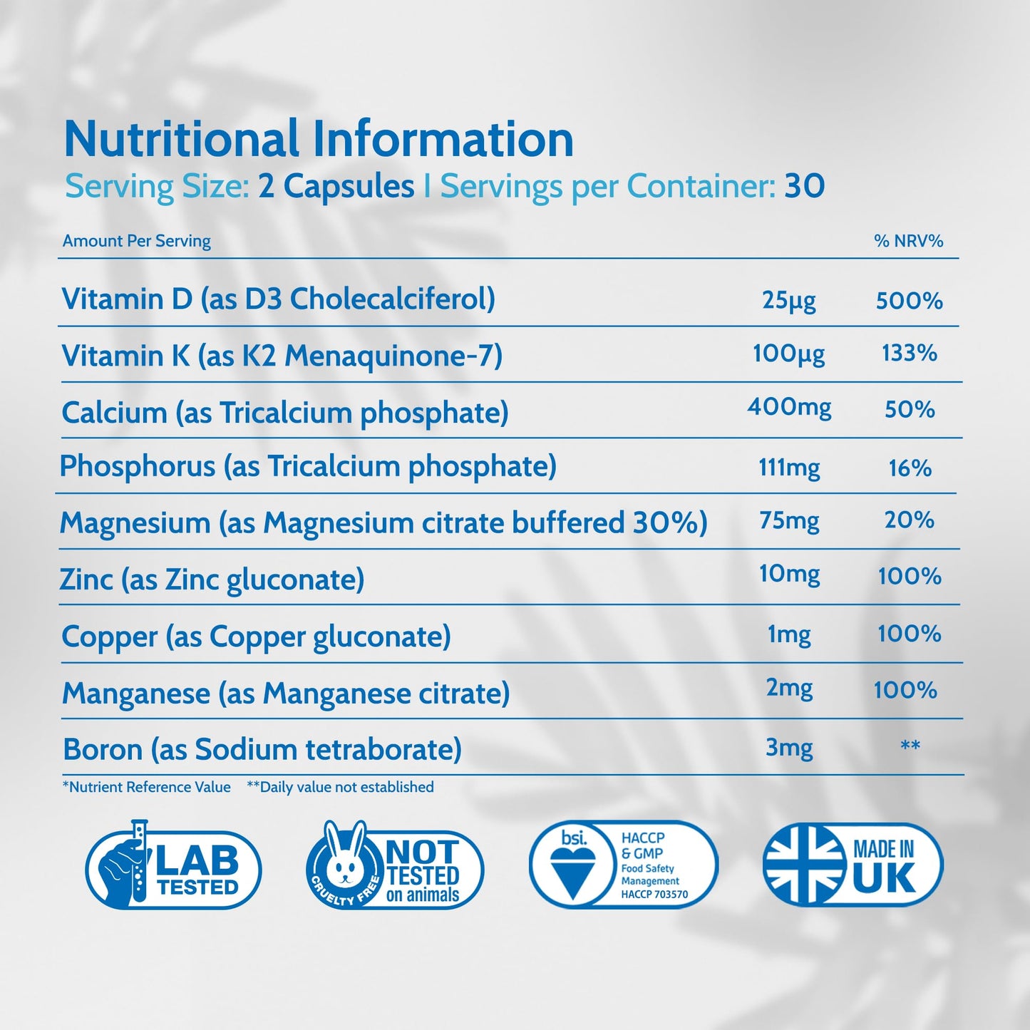 Health4All Densiboost Bone Health Remineralisation Complex, 60 Capsules, with Calcium