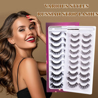 ocean pearl D Curl 45 Clusters DIY False Eyelashes Individual Reusable Soft Natural Easy Fan Russian Lashes Eyelash Extensions Clear Glue Individual Lashes 10-16mm