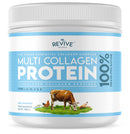 Revive Naturals Multi Collagen Protein Powder (200g) - Types I, II, III, V & X - Hydrolyzed Grass Fed Bovine, Wild Caught Fish, & Free-Range Chicken & Eggshell Collagen (10 Day Supply)