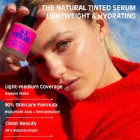 LA CRIQUE La Crique - Tinted Moisturiser Serum - Hydrating Face Serum with Hyaluronic Acid - Skin Tint - Lightweight Foundation for Skin Glow - 99% Natural Ingredients - Vegan Makeup & Skincare – 30ml - 01 Fair