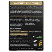 Healthspan Elite All Blacks CurraNZ Blackcurrant Extract 300mg (1 Month Supply) | Helps The Body Overcome Stress & Exertion | 300mg Natural Extract Per Capsule | 35% Anthocyanin | Vegan Friendly