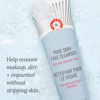FIRST AID BEAUTY ﻿﻿First Aid Beauty Sensitive Skin Starter Set – 3 Safe for Sensitive Skin Products – Facial Radiance Exfoliating Pads, Pure Skin Face Cleanser + Ultra Repair Cream Moisturiser