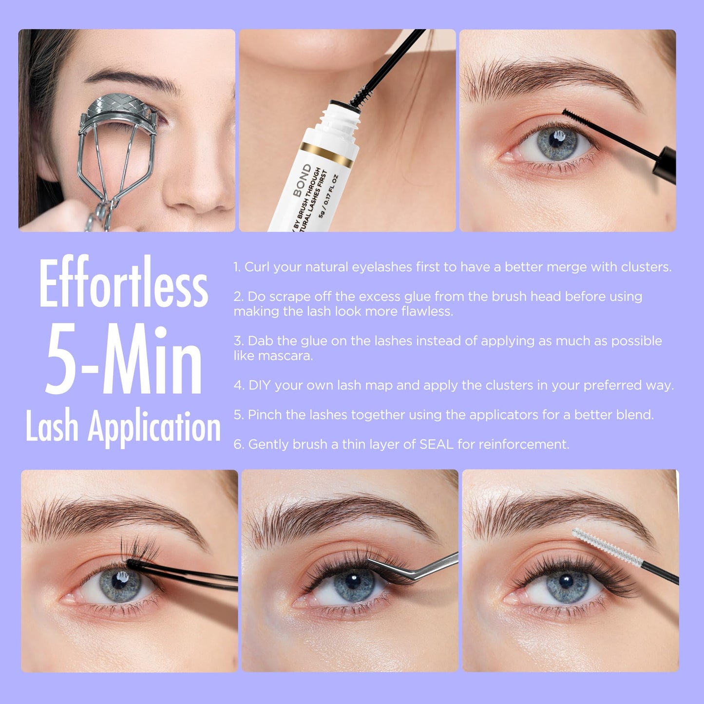 BEYELIAN Cluster Lashes, D+ Curl Individual Lashes, 168 Pcs Cluster Eyelash Extensions 0.07mm 10-16mm Mixed DIY Lash Clusters Reusable Super Thin Black Band Eyelashes at Home (Twin Flowers)