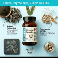 DR WAKDE's DR WAKDE'S Bhringraj Capsules for Hair Growth & Liver Support | Eclipta Alba | 60 Veg Caps | Pure Ayurvedic Herb | Zero Additives, Zero Fillers | Vegan | Made in UK