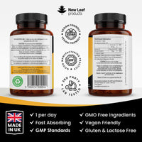 Vitamin D3 K2 - Vitamin D3 4000iu & Vitamin K2 100ug (MK7) 4 Months Supply, Supports Immunity, Calcium Absorption and Bone Health, Non-GMO, UK Made by New Leaf 365 Micro Small Vegetarian Tablets,