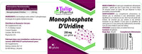 Tulip BioPharma Uridine Monophosphate 250mg 60 Capsules, Certificate of Analysis by AGROLAB Germany, High Strength, Gluten, GMO Free