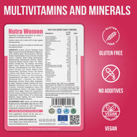 Tresible Multivitamin Tablets for Women (12 Week Supply) - Multi Vitamins and Minerals Supplements with Vitamin C, Iron and Zinc - 84 Count Womens Multivitamins Tabs to Support Immune & Nervous System