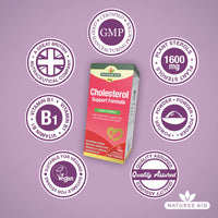 Natures Aid Cholesterol Support Formula, with Plant Sterols & Vitamin B1, 90 g Powder,145600