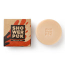 Shower PUK - Argan Oil and Orange, 3 in 1 Shower Soap Bar for Body, Face and Hair with Shea Butter. Eco Friendly Vegan, Plastic-free Moisturising Shower Gel Bar (1x PUK)