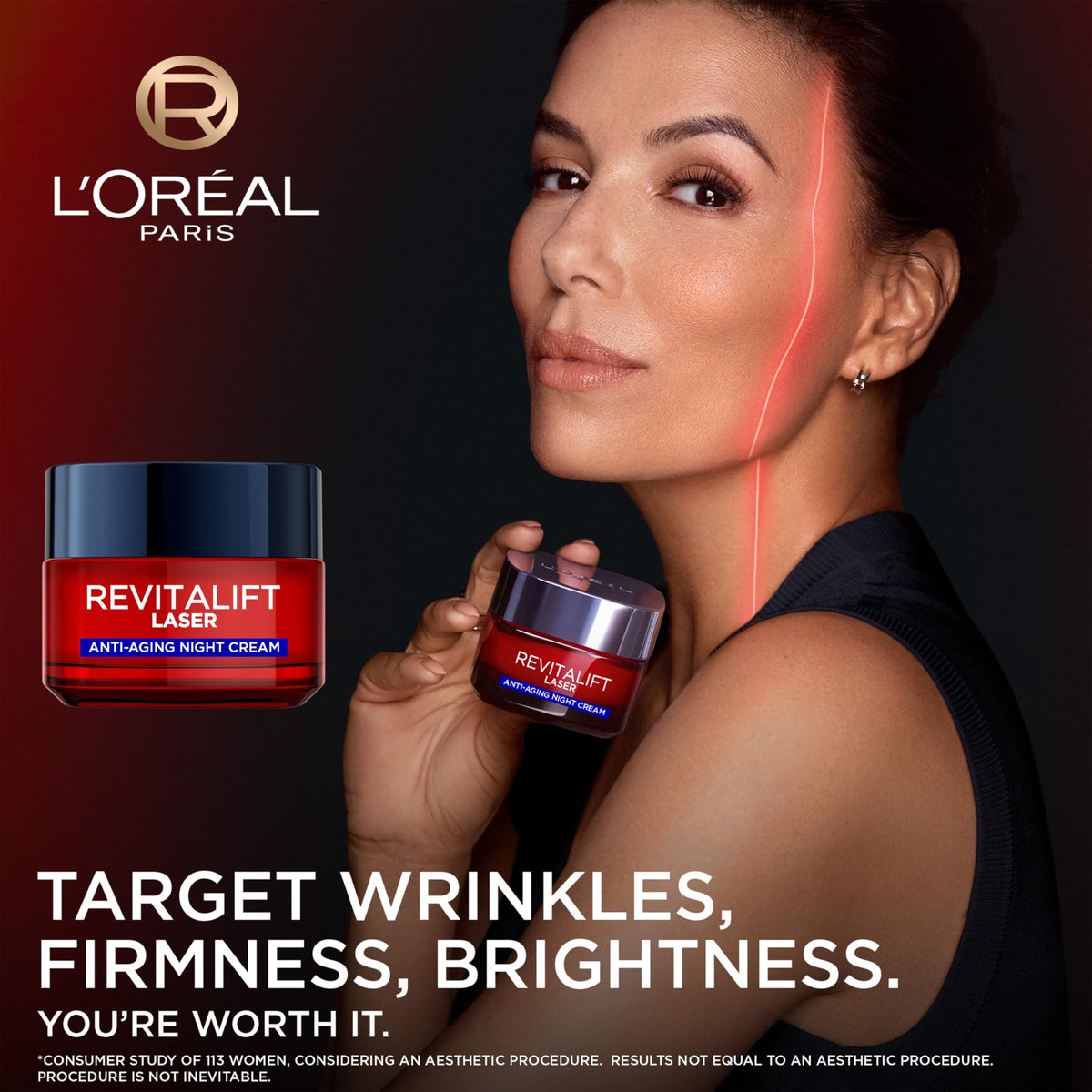 L'Oreal Paris L’Oréal Paris Laser Renew Triple Action Anti-Ageing Night Cream, Reduce Wrinkle Appearance, Moisturise and Boost Skin Radiance, Pro-Retinol, Hyaluronic Acid and Vitamin C, 50ml