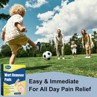 mercham Wart Remover & Verruca Treatment, 24 Pads Corn Remover Pads for Feet, Hands, Gentle & Safe on Skin, Fast & Pain Relief, Wart Treatment Plasters Effective for Kids Adults