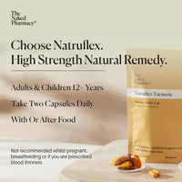 The Naked Pharmacy | Natruflex | Joint & Muscle | Aids Sports Performance | Natural Turmeric and Black Pepper Capsules | High Strength | No Additives | Vegan | 30 Capsules