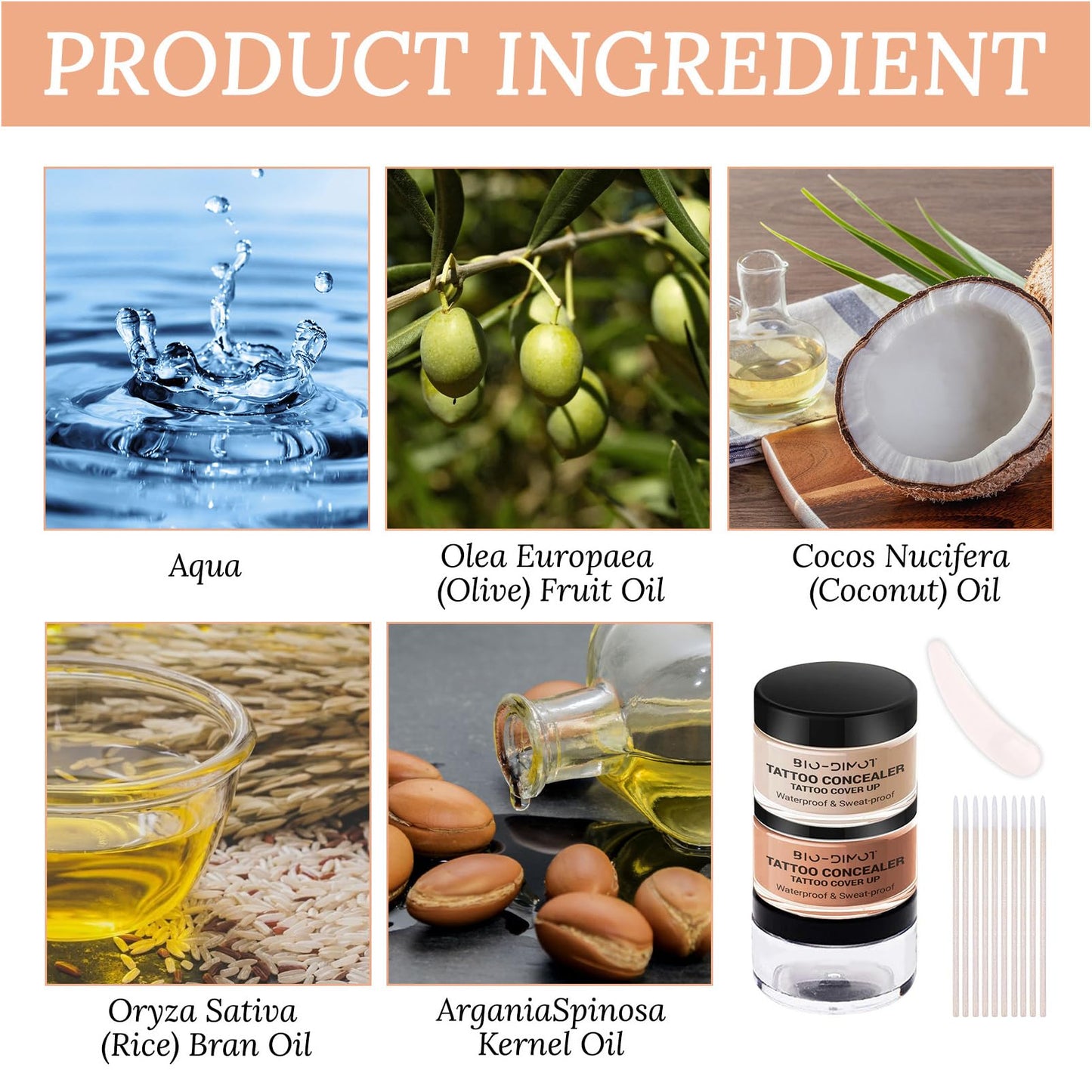 SHEBEEDO Tattoo Cover Up,Concealer Cream Full Coverage,Acne Concealer, Body Concealer, Professional Waterproof Concealer to Cover Tattoo for Men Women,Natural Tattoo Makeup Cover Body Makeup