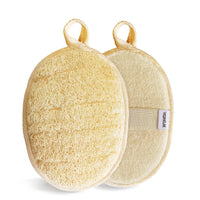 YIQINGJIE Natural Loofah Sponge Exfoliating Body Scrubber,2 Pack