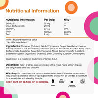 OQO Diso Collagen Supplements for Women & Men with Biotin (1000mcg), Tin of 30 Oral Dissolvable Strips for Fast Absorption Skin Care, Joint Support, Vegan, Sugar-Free, Gluten-Free (Mixed Berry)