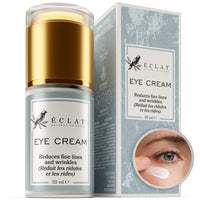 Eclat Skincare Under Eye Cream for Dark Circles and Puffy Eyes - Plumping Eye Cream Anti Aging, Dark Circle Eye Cream - Moisturizer for Puffy Eyes, Soothing Oat Extract, HA and Antioxidants – Brightening Eye Cream
