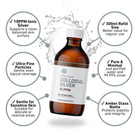 Nature's Greatest Secret Premium Quality 10ppm Colloidal Silver Bottle 300ml