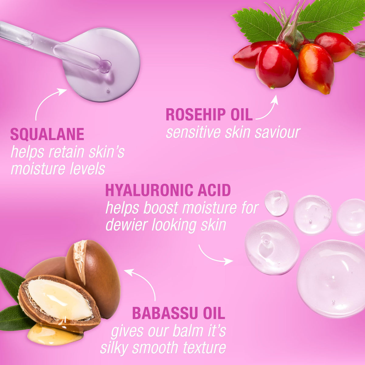 Super Facialist Rosehip Meltaway Cleansing Balm - Makeup Remover with Hyaluronic Acid, Rosehip Oil, Babassu Oil, and Squalene - Nourishing and Moisturising Cleanser - Smooth, Soft, and Refreshed 100ml