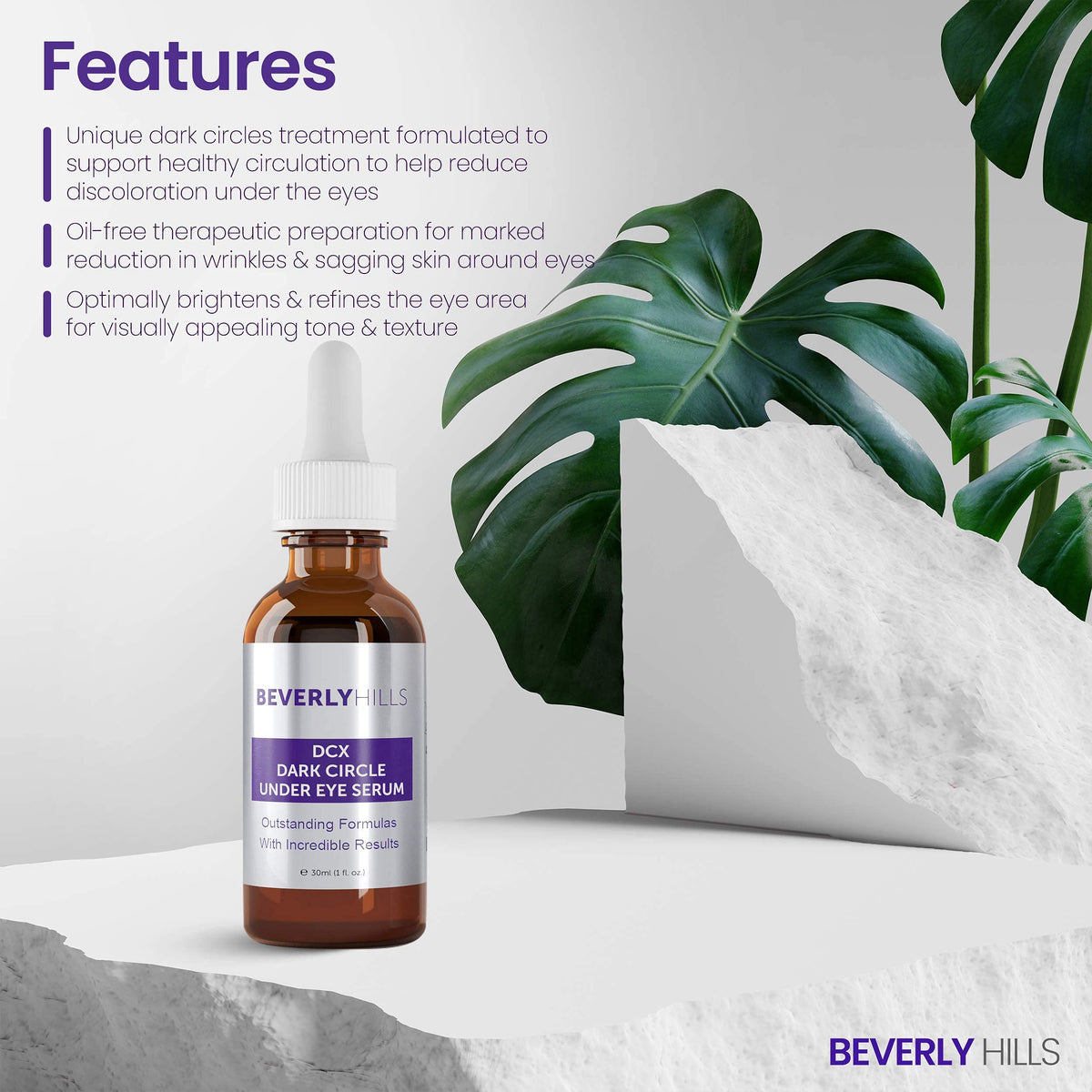 BEVERLY HILLS Beverly Hills DCX Eye Serum for Dark Circles, Puffy Eyes, Wrinkles and Crows Feet