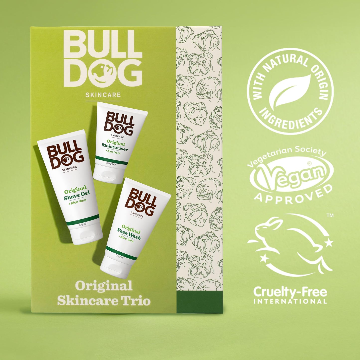 BULLDOG Bulldog Skincare | Men's Gift Set | Original Skincare Trio