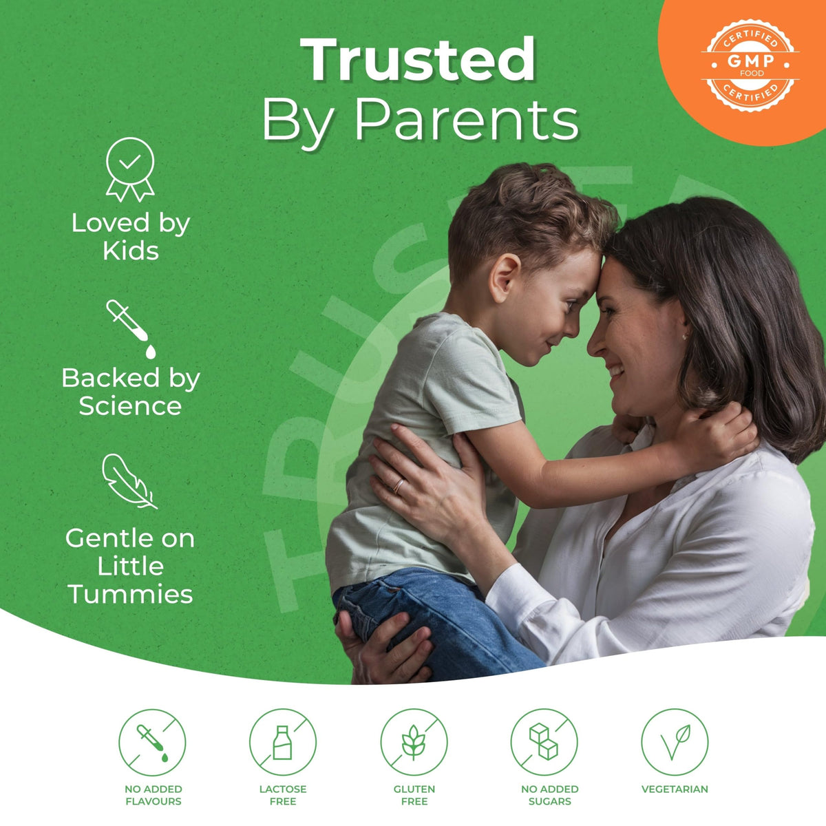 BIOGUT Biogut Happy Tummies | Kids Supplement Drink |Bacillus Clausii | Helps with Stomach Upset, Diarrhoea & Cramps | Mix with Food or Drinks for Fussy Eaters | 20 Ready-to-Drink Vials