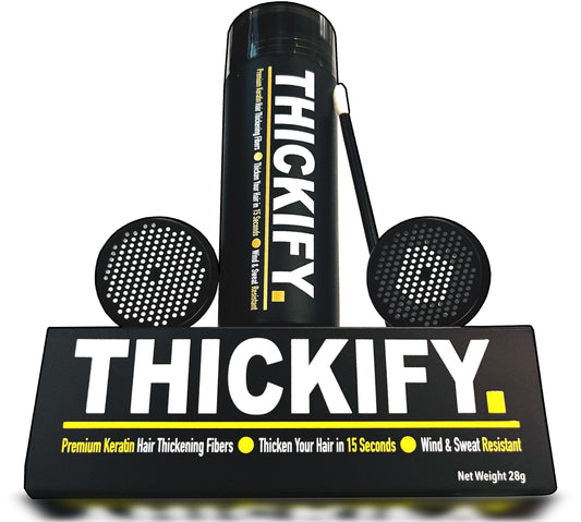 THICKIFY Thickening Fibres for Thinning Hair, 28g Bottle, Auburn, Unscented, Powder, Adult, Unisex Adult