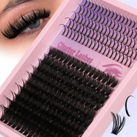 Himirell Lash Clusters 100D Lash Spikes Eyelash Clusters Volume 260pac Long 10-19mm Individual Lashes DIY Spiky Lash Extension Mega Cluster Eyelash Extensions Mink Strips Lashes Thick