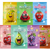 SinceReal Face Masks Skincare, 7 Sheet Fruit Face Mask Hydrating and Smoothing, Improve Dullness & Brighten, Face-Mask for Teenage Girls for All Skin Types