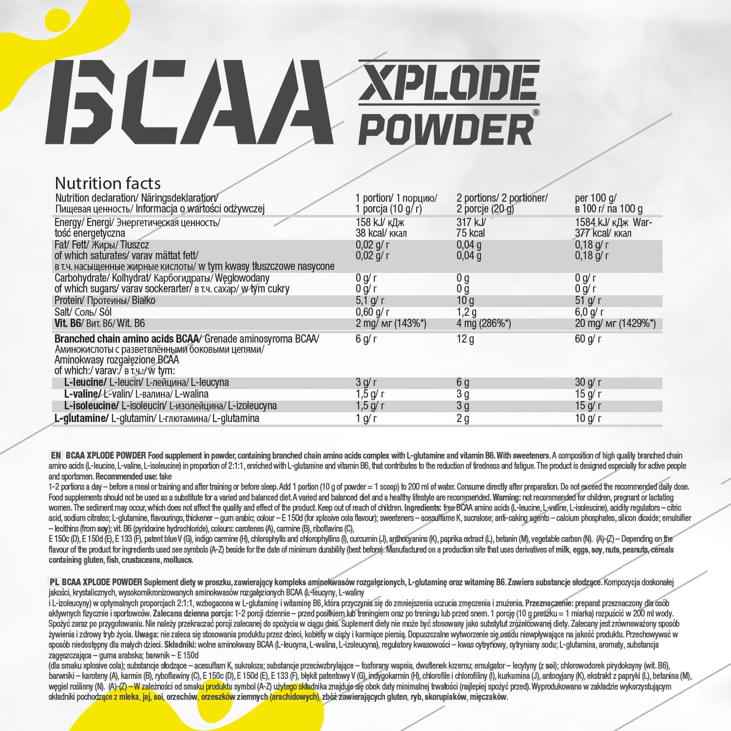 OLIMP SPORT NUTRITION Olimp sport Nutrition BCAA Xplode Powder (500 g) Mojito