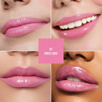 Oulac Warm Pink Lipstick - Moisture Shine Hydrating Lipstick & Tinted Lip Balm for Dry Lips, Medium Coverage Lip Colour | Juicy Look, Glossy Finish, Vegan, Cruelty-Free, First Love (07)