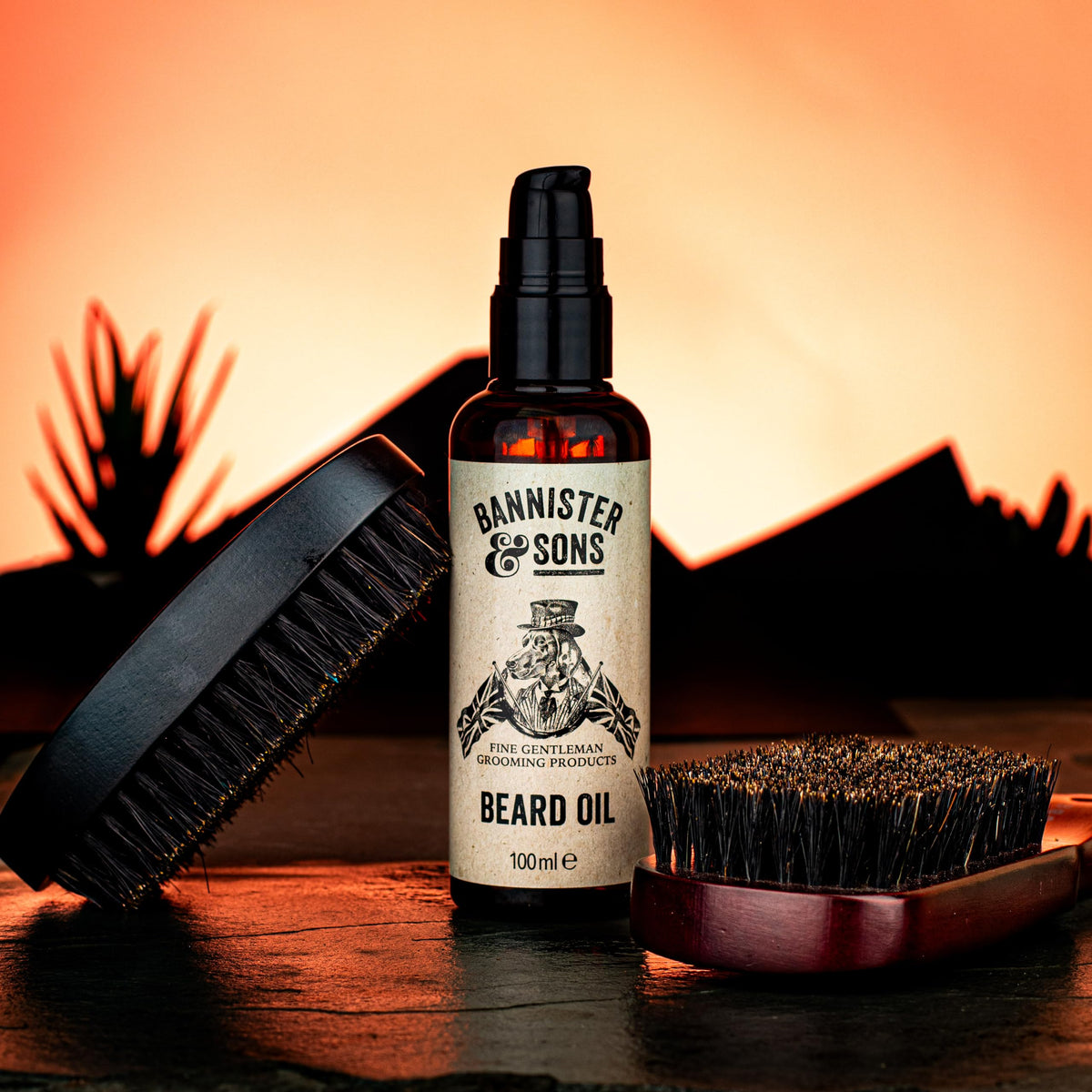 BANNISTER & SONS Fine Gentlemens Grooming Bannister & Sons Mild Spicy Citrus Beard Oil - Nourishes Skin with Sweet Almond and Jojoba