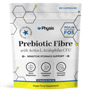 Physis Prebiotics with Probiotics | FOS Fibre Supplement | Gut Health Fiber & Digestion | Diarrhoea & Constipation Relief | 60 Vegan Capsules | 2 Month Supply | Lactobacillus Acidophilus
