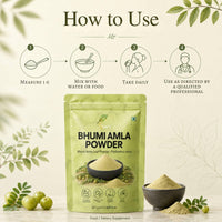 SVATV Herbal Bhumi Amla Powder (Phyllanthus Niruri) Chanca Piedra Herb | Antioxidant - 227g, 8oz, 0.5 Lbs