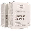 Hormone Balance - Estrogen Detox for Women with Iodine, Chinese Angelica, Bladderwrack with Chlorella and Lemon Balm - 3 Month Supply Capsules by Tummy Tox