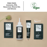 Lazartigue LAZARTIGUE LA COULEUR ABSOLUE - 5.00 Light Chestnut Permanent Haircolour, Ammonia-Free Vegan Formula with Botanical Extracts, 100% Grey Coverage, Hair Dye Kit for Home Use in 1 box