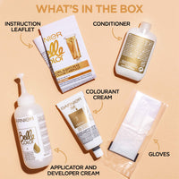 Garnier Belle Color Brown Hair Dye Permanent, Natural looking Hair Colour Up to 100 Percent grey coverage - 6 Light Brown, Pack of 3