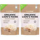 Organic Lions Mane Mushroom Powder - 200g High Strength Full Spectrum Lions Mane Supplement to Support Brain & Mental Performance by Inner Vitality