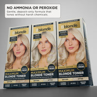 Jerome Russell Bblonde SILVER Non-Permanent Hair Toner | Neutralises Yellow & Brassy Tones | Salon-Quality Cool Blonde Results | Vegan | 75ml