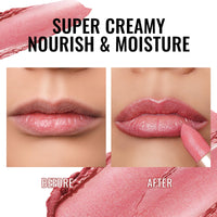 Oulac Pink Shimmer Lipstick for Women-Moisture Tinted Lip Balm for Dry Lips, Glitter Surface, Creamy Formula, Hydrating & Smooth, Infused with Shea Butter, Vegan, Clean Beauty (PG05) Mystical