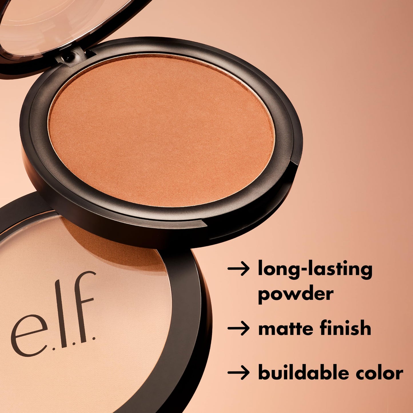 e.l.f. Primer-Infused Bronzer, Long-Lasting & Budge-Free Makeup, Lightweight & Buildable, Smooth & Easy Application, Vegan & Cruelty-Free, Fresh Tan