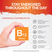Vitamin B12 1000mcg - 400 High Strength Vegan Tablets - VIT B12 Methylcobalamin - 13 Month Supply - Contributes to The Reduction of Tiredness & Fatigue