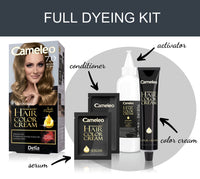 Delia Cosmetics Cameleo - Permanent Hair Colour Cream - Medium Blonde - Intensive Color & Protection - 5 Oils + Omega Plus Acids - Professional, Luxurious Hair Dye - Full Kit