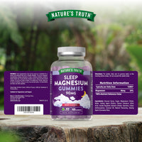 Magnesium Gummies for Sleep | 5400mg Magnesium Citrate Per Bottle | Two Month Supply | 90mg x 60 Berry Flavour Vegan Gummies | Nature's Truth