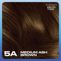Clairol Nice'n Easy Crème, Natural Looking Oil Infused Permanent Hair Dye, 5A Medium Ash Brown