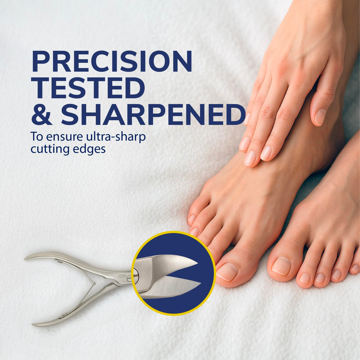 Scholl Nail Care Toe Nail Scissors - Heavy Duty Stainless Steel Nail Clippers and Cutter for Thick Nails, Precision Toenail and Fingernail Trimming Tool, Dual-Action Pedicure Tool, Durable, 1 Unit