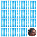 Vierone Perm Rods Perm Kit 60 PCS Small Size Hair Curlers Rollers 0.35 Inch Hair Rollers Perm Kit Short Hair Men Home Perm Kits for Long Short Hair Styling Tool Hair Curlers for Women and Men (Blue)