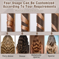 ExcellaElite 3Pcs Heatless Blowout Rods,Overnight Blowout Rods for Long Hair,Heatless Curling Rod No Heat for All Hairs,Heatless Rods,Sleeping Lazy Curler Set,for DIY Hair Styling Tools (Brown)